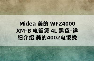 Midea 美的 WFZ4000XM-B 电饭煲 4L 黑色-详细介绍 美的4002电饭煲